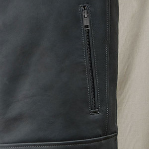 Veste en cuir marron vieilli pour homme, qualité supérieure, style motard, en peau de mouton, vente directe usine, modèle très prisé - Product Image 4