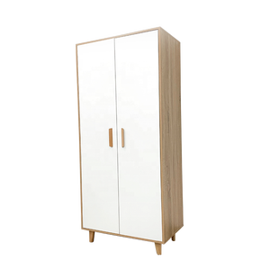 OEM Wholesale Price Customize MDF Wood Modern Bedroom Furniture Clothes Cabinet Wardrobe With 2 Doors For Kids Children - GP129