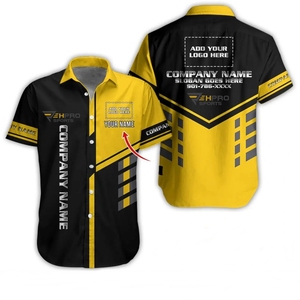 Chemise de course à manches courtes pour homme, noire et rouge, impression par sublimation, respirante, boutonnée, pour mécanicien, équipe de pit stop, F1 - Product Image 4