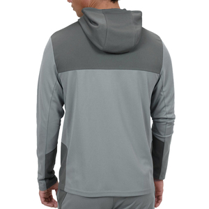 Men's Grey Full <b>Zip</b> <b>Hooded</b> Tracksuit With Side Pockets Breathable Sporty Jogger Pants Set Autumn Wear - Product Image 4