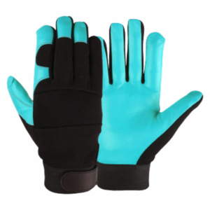 Guantes Mecánicos de Cuero de Vaca de Grano Grueso con Puño de Neopreno de 11 oz, Resistentes al Calor, Chispas y Cortes, Antiestáticos, Protección para las Manos - Product Image 4