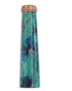 ขวดน้ำทองแดงพิมพ์ลายดอกบัวน้ำ Lily Art นำมาใช้ใหม่ได้สำหรับบ้านสำนักงานการเดินทางในชีวิตประจำวันของสะสม - Product Image 6