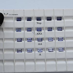 7mm 9mm naturel Iolite octogone taille calibrée pierre précieuse en vrac prêt à expédier bleu couleur Iolite du fabricant Jaipur Inde - Product Image 1