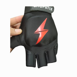 ถุงมือฮอกกี้สนามแบบครึ่งนิ้ว PVC สำหรับมือซ้าย อุปกรณ์ป้องกันสำหรับการฝึกซ้อมและการแข่งขันของสโมสร - Product Image 1