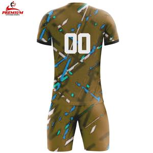 เสื้อฟุตบอลแขนสั้นโพลีเอสเตอร์แบบซับลิเมชั่น ราคาส่ง รับผลิตแบบ OEM/ODM ออกแบบเองได้ พร้อมสกรีนโลโก้ - Product Image 5