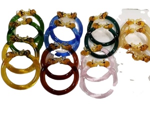 กำไลแก้วลายดอกไม้วินเทจคุณภาพสูงสำหรับโอกาสเป็นของขวัญสำหรับผู้หญิง - Product Image 2