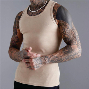 High Quality Casual Sleeveless Summer Fitness Bodybuilding Gym Tank Tops Wholesale <b>Mens</b> <b>Singlet</b> Breathable Quick Dry Knitted - Product Image 1