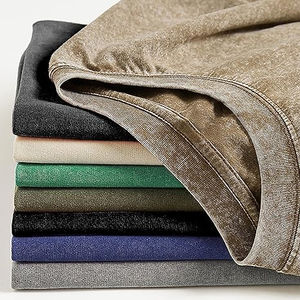 Servicio OEM Personalizado: Camisetas para Hombre con Lavado Ácido, Hombro Caído, Cuello Redondo, de Peso Pesado, Lisas, Estilo Vintage y Lavado a la Piedra - Product Image 5