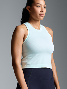 Camiseta sin mangas informal de poliéster/algodón para mujer, transpirable, lisa, para entrenamiento, personalizable, chaleco de fitness de verano con cuello redondo - Product Image 3