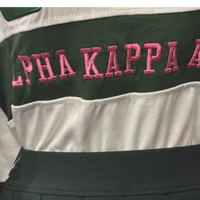 Chemise à col rayé Sorority Inc pour femmes, haut décontracté d'inspiration grecque, tissu de qualité supérieure, coupe confortable, vêtements élégants