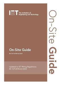 Manuel de réglementations électriques essentielles sur site BS 7671:2018+A2:2022 8e édition, reliure spirale – Vente en gros - Product Image 2