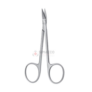 Wilmer Scheren Angewinkelte Edelstahl Ophthalmologische Chirurgische Scheren Wiederverwendbar Autoklavierbar OEM Augenchirurgie-Instrument - Product Image 1