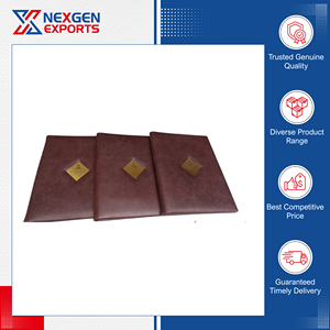 Suministro Directo de Fábrica, Carpeta de Menú de Restaurante de Cuero PU de Alta Calidad, Opciones de Diseño de Logotipo Personalizado, Pedidos al por Mayor - Nexgen Exports - Product Image 6