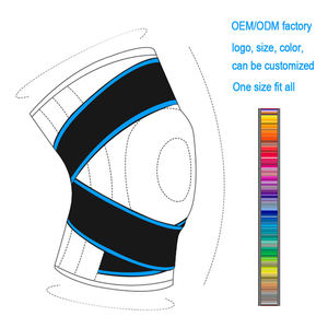 Genouillère de compression avec logo personnalisé pour le soutien des articulations, idéale pour le sport, la remise en forme, la récupération et les activités de plein air - Product Image 5