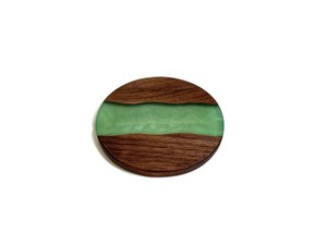 Elegant Resin <b>Edge</b> Wooden Coasters Handmade Rustic Drinkware Stylish Resin Wooden Tabletop Decor Modern Artistic Accessories - Product Image 4