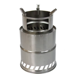 Estufa de Leña Ultraligera de Combustión Secundaria, Portátil, de Acero Inoxidable, Tipo Rocket, para Acampar, Senderismo, Bushcraft y Supervivencia - Product Image 1