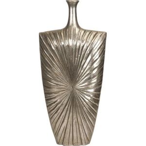 Modern Textured Silver Metal <b>Vase</b> Set Antique Aluminum Urn Flower Pot Luxury Table Centerpiece Home Wedding Decorative <b>Vases</b> - Product Image 2
