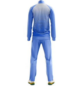 ชุดวอร์มผ้าโพลีเอสเตอร์คอตตอน เนื้อผ้านุ่ม ระบายอากาศได้ดี สวมใส่สบาย เหมาะสำหรับการฝึกกีฬาและสวมใส่ลำลอง - Product Image 4