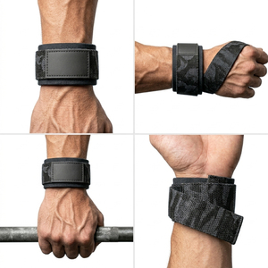 Power Wrist Support <b>Straps</b> Adjustable Gym Fitness Camouflage Power-<b>lifting</b> <b>Strap</b> Unisex Heavy Duty Bodybuilder Power <b>Straps</b> - Product Image 2