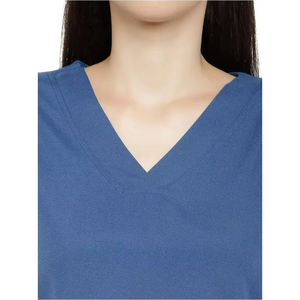 Hot Selling Fashionable Short Sleeve V-Neck Nurse Working <b>Clothes</b> Nursing Uniform <b>Scrubs</b> Uniform Tops for Men and Women - Product Image 6