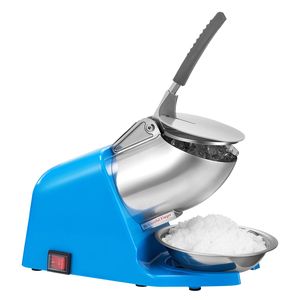 Macchina Elettrica Tritaghiaccio a 4 Lame, Produzione 286 libbre all'Ora, Macchina per Coni di Neve con Ciotola e Coperchio in Acciaio Inossidabile - Product Image 1