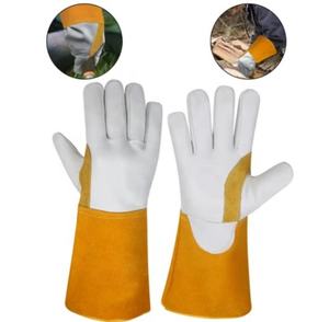 Offre Spéciale potentiel de travail supplémentaire vache cuir fendu Tig gants de soudage étanche résistance à la chaleur gants de sécurité pour les travailleurs - Product Image 2