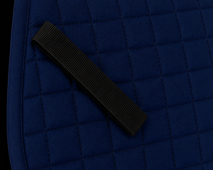 Tapis de selle de dressage bleu marine personnalisé avec doublure en maille respirante, en polyester, avec sangles de fixation pour l'équitation, OEM ODM - Product Image 5