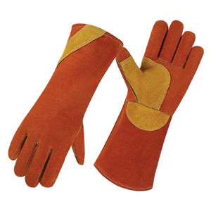 Guantes de Soldadura de Cuero Personalizados con Diseño Ergonómico, Protección Térmica, Guantes de Trabajo Industriales Resistentes, Bolsas y Estuches LWG-0083 - Product Image 2