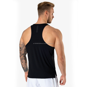 Débardeur de sport pour homme en polyester à séchage rapide, personnalisable, pour la salle de sport - Product Image 2