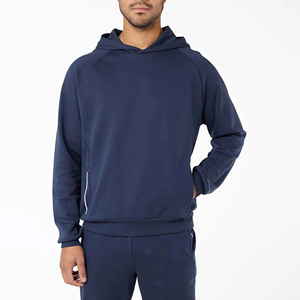 Survêtement décontracté d'hiver APEX, couleur marine, avec capuche croisée, doublure polaire, fermetures éclair à coutures dissimulées, tirette autobloquante, coupe régulière, 400g - Product Image 5