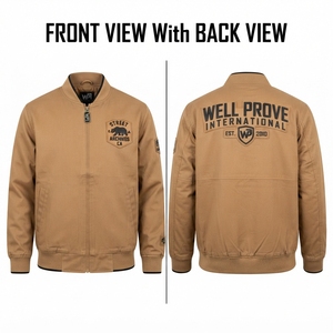 Blouson Bomber Homme Vert Foncé Lourd Respirant Hiver Nylon Satin Logo Personnalisé Streetwear Vêtement d'extérieur Rembourrage 100% Polyester - Product Image 4