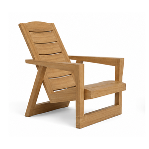 Silla de Descanso de Madera de Teca Sólida de Primera Calidad, Silla de Exterior Escandinava para Hoteles, Villas y Resorts de Lujo - Product Image 2