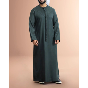 Túnica Larga Árabe Musulmana Elegante para Hombre, para Ocasiones Formales y Religiosas - Product Image 5