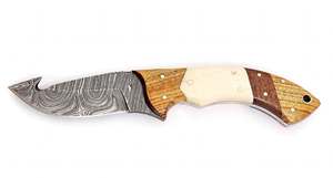 Handcrafted Patterned Steel Ornate Utility <b>Craft</b> <b>Tool</b> Segmented Bone Wood Handle Executive Display Piece - Product Image 5