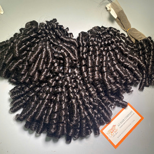 Prix de gros en stock 100% vietnamien cuticule aligné cheveux humains Pixie Curl trame faisceaux prix d'usine vendeur de confiance - Product Image 6