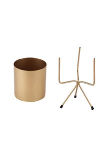 Venta caliente Juego de calidad premium de 3 macetas cilíndricas de metal con soporte de trípode - Product Image 4