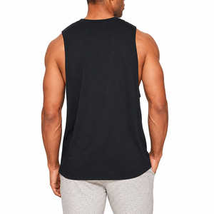 Camiseta sin mangas de algodón para hombre, suave, transpirable, de corte regular, informal, para gimnasio, entrenamiento, fitness, verano, ropa deportiva básica - Product Image 5