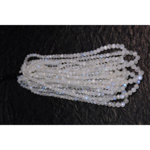 Cuentas facetadas de piedra lunar arcoíris de cristal natural sueltas al por mayor para la fabricación de joyas - Product Image 6