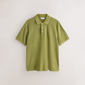 Camiseta Polo Informal de Color Sólido, Transpirable, de Punto, Corte Regular, Precio de Fábrica, Fabricación Profesional, Camiseta Polo para Hombre - Product Image 6