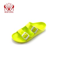 Sandales de plage tendance prêtes à l'emploi, style personnalisé, boucle, semelle plate épaisse, antidérapantes, respirantes