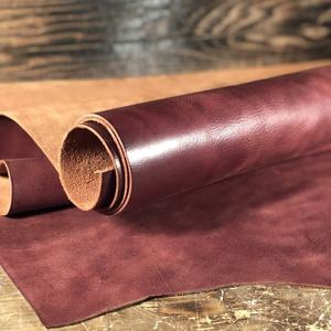 Cuir de peau de vache entièrement tanné pour sacs à chaussures ceintures meubles canapé bagages accessoires avec motif de grain fini - Product Image 1