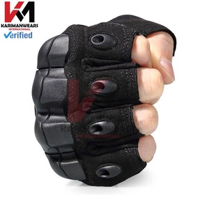Guantes de paintball duraderos con acolchado resistente a los golpes, correa de muñeca ajustable, guantes tácticos de dedo completo para exteriores - Product Image 4