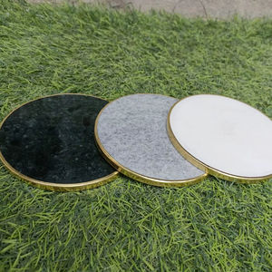 Regalos de boda personalizados hechos a mano, posavasos de piedra, posavasos de mármol y madera de acacia para bebidas, de la India, a la venta al por mayor. - Product Image 1