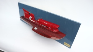 Diseño de Hidroavión FER.RA.RI de Media Casco - Decoración Náutica Moderna Hecha a Mano en Madera Sólida para Sala de Estar - Product Image 5