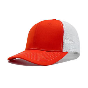 Black And White Mesh Trucker <b>Hat</b> 6-Panel Adjustable Unisex Casual Cap Spring <b>Summer</b> Style - Product Image 2