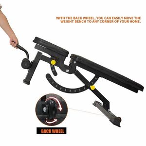 Adjustable <b>Foldable</b> Workout <b>Bench</b> with Barbell Incline Decline Utility for Barbell Training - Product Image 6