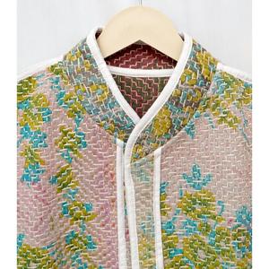 Chaleco de Algodón Kantha Vintage con Cuello en V, Transpirable, Ecológico, Hecho a Mano para Mujer, Chaleco Corto de Verano con Trabajo de Hilo - Product Image 4