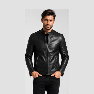 Chaquetas de Cuero Casuales de Estilo Urbano, Holgadas y Elegantes, al Mejor Precio, Chaquetas de Cuero de Motociclista Modernas y Ajustadas al Cuerpo, Venta al Por Mayor - Product Image 1