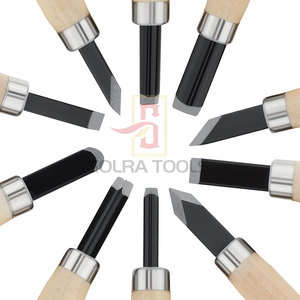 Juego de 10 Herramientas de Tallado en Madera de Alta Calidad, Hechas de Acero y Madera, Ecológicas, con Textura Antideslizante, para Bricolaje - Product Image 5