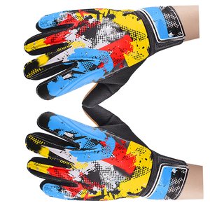 Gants de gardien de but en cuir à doigts entiers, très demandés, pour l'entraînement de football en extérieur, style uni multicolore pour équipes, fabriqués au Pakistan - Product Image 5